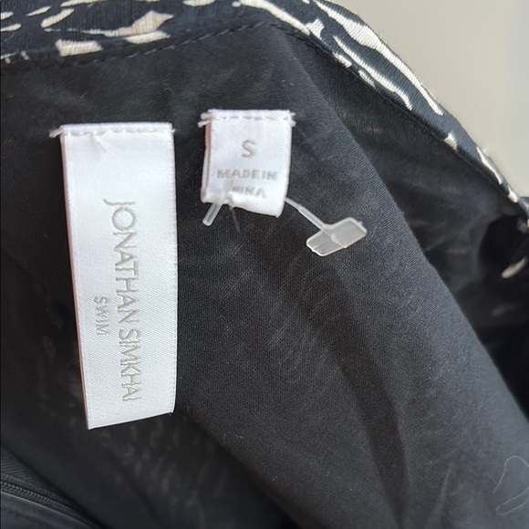 Johnathan Simkhai Adriana Abstract Print One Shoulder Dress Swim Cover-Up - Picture 2 of 11